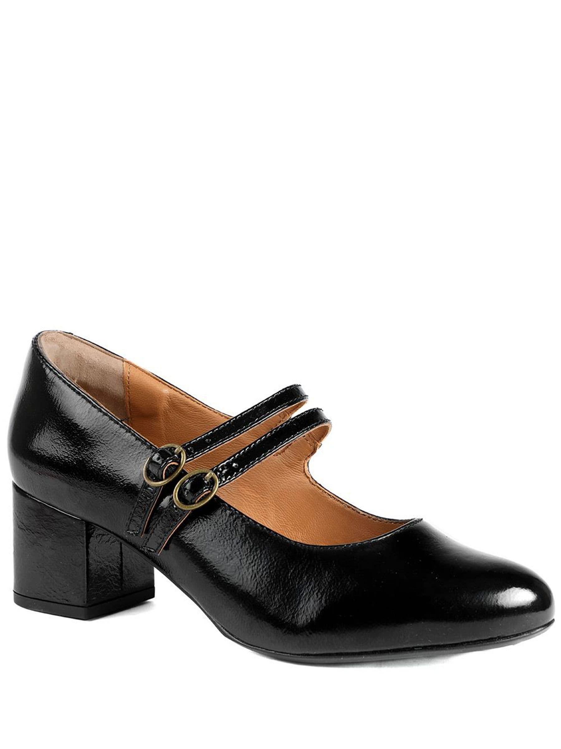 Jones Bootmaker Wide Women's Black Patent Xanthi Wide-Fit Heeled Mary Janes - Xanthiwide / 328 521 Size 8 Leather - Image 3