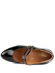 Jones Bootmaker Black Patent Wide Fit Xanthi Heeled Mary Janes - Image 4 of 5