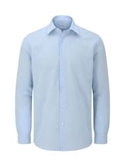 Skopes Blue Linen Blend  Casual Shirt - Image 5 of 7