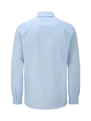 Skopes Blue Linen Blend  Casual Shirt - Image 6 of 7