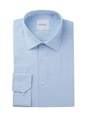 Skopes Blue Linen Blend  Casual Shirt - Image 7 of 7