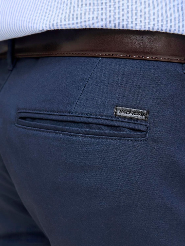 JACK & JONES Blue Regular Fit Chino Shorts - Image 5 of 5