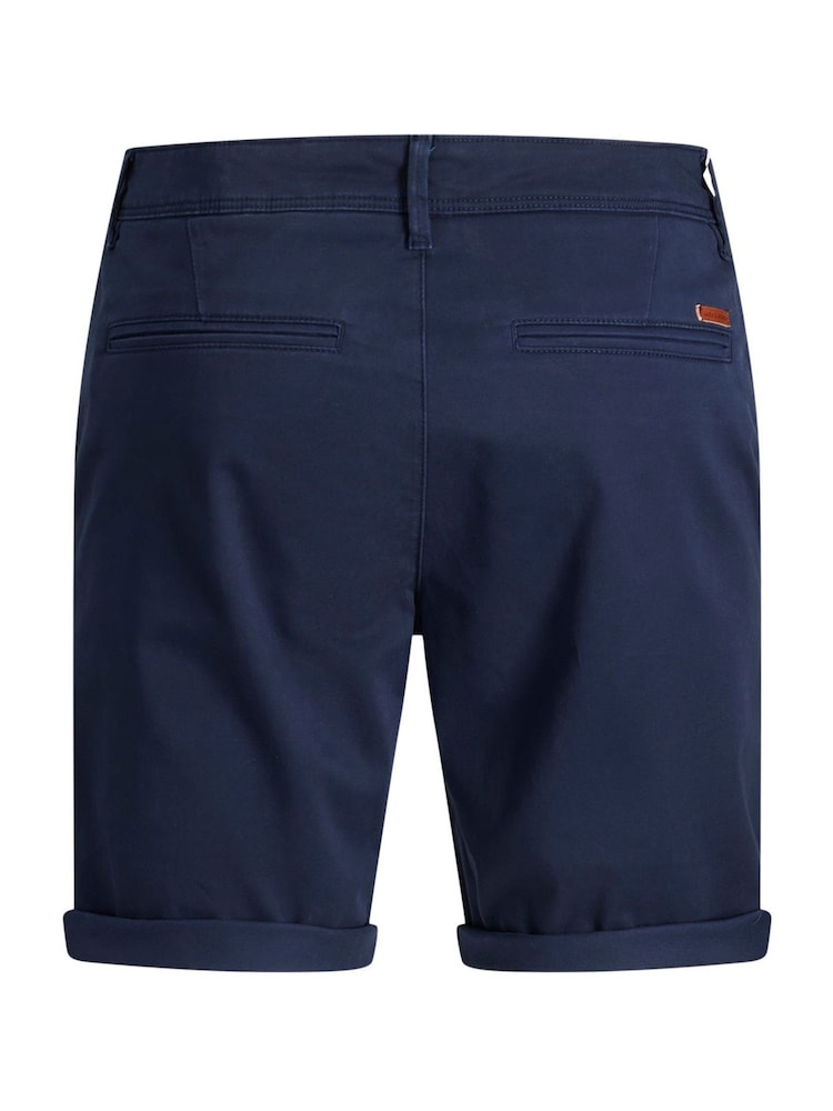 JACK & JONES Blue Regular Fit Chino Shorts - Image 8 of 8 JACK & JONES Blue Regular Fit Chino Shorts - Image 8 of 8
