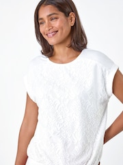 Roman White Lace Front Top - Image 4 of 4