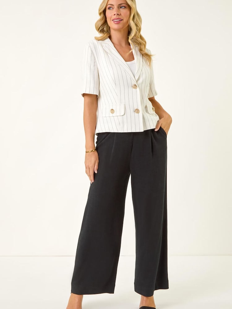 سترة بأزرار من مزيج الكتان للأحجام الصغيرة من Roman - Image 2 of 5