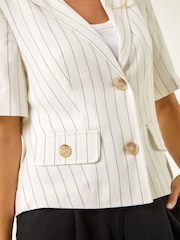 سترة بأزرار من مزيج الكتان للأحجام الصغيرة من Roman - Image 5 of 5