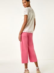 Roman White Lace Frill Top - Image 3 of 5