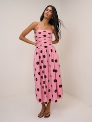 Nobodys Child Pink Alice Midi Dress - Image 1 of 5