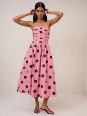 Nobodys Child Pink Alice Midi Dress - Image 3 of 5