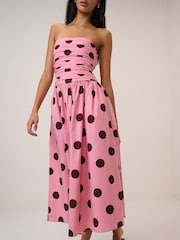 Nobodys Child Pink Alice Midi Dress - Image 4 of 5
