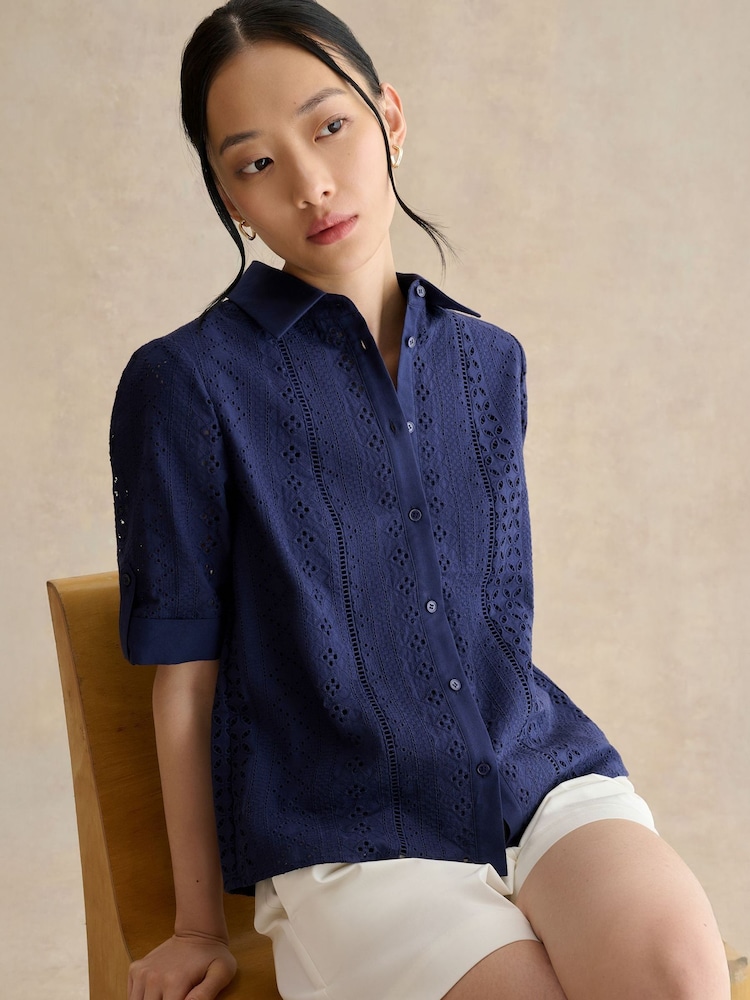 Hobbs Blue Cristie Shirt - Image 1 of 6