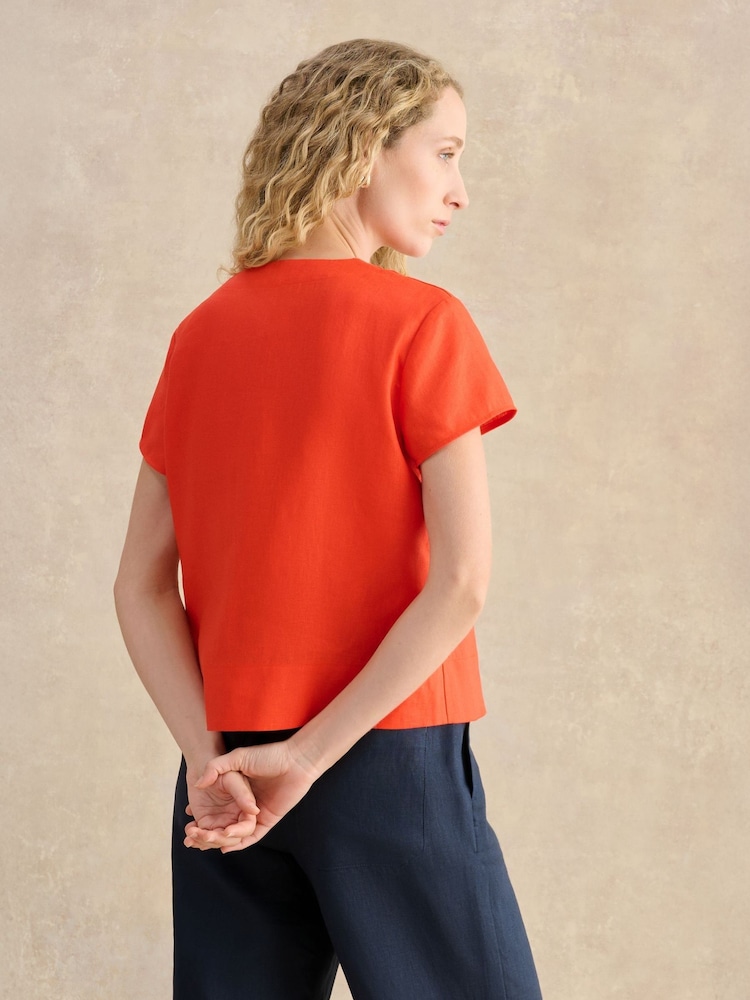 Hobbs Orange Aurelia Top - Image 2 of 5