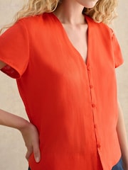 Hobbs Orange Aurelia Top - Image 3 of 5