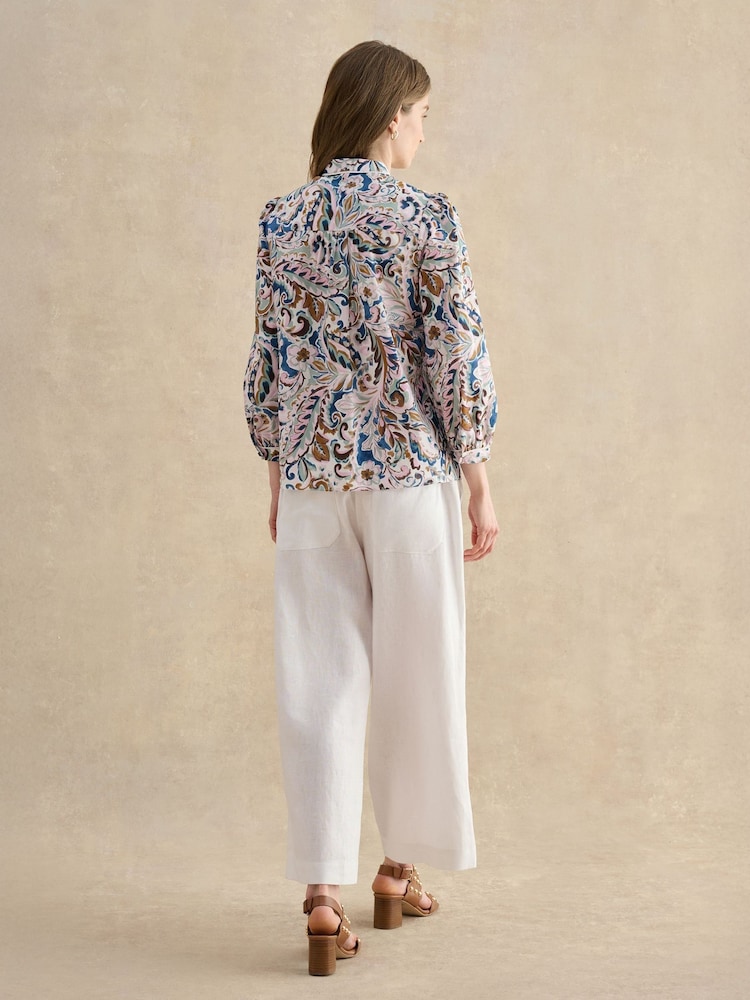 Hobbs White Petite Lillie Trousers - Image 2 of 5