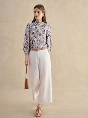 Hobbs White Petite Lillie Trousers - Image 3 of 5