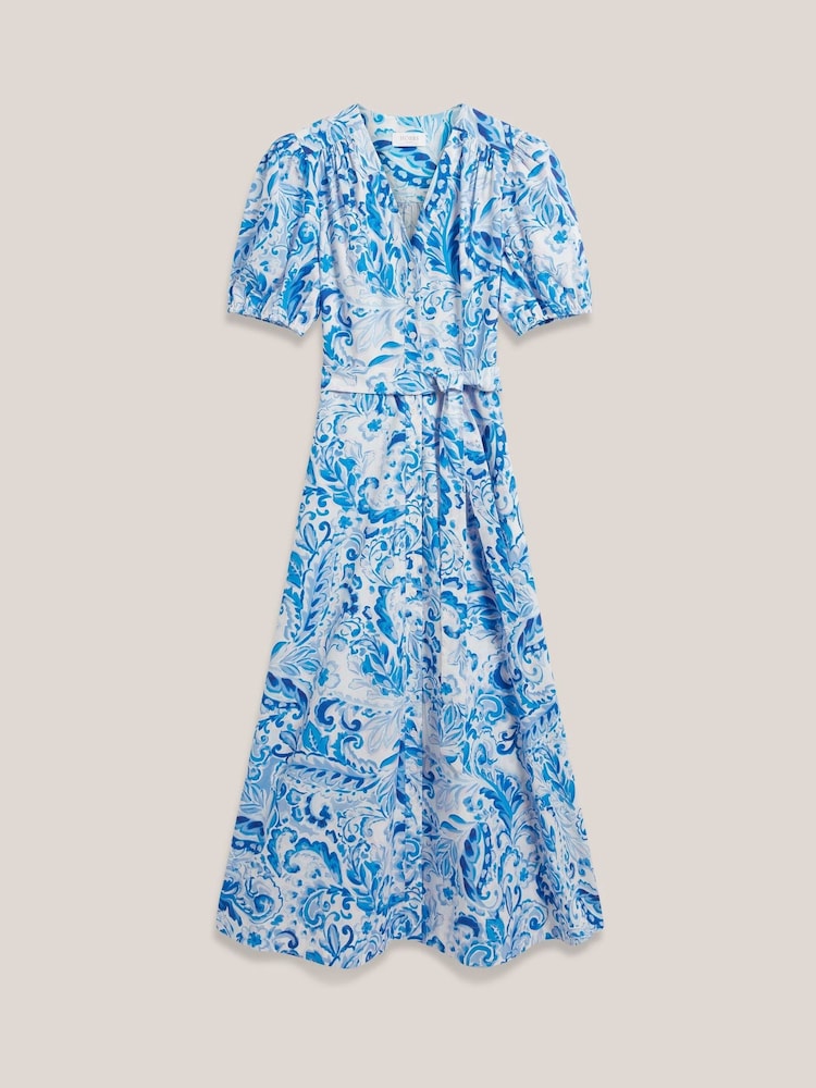 Hobbs Blue Petite Libby Dress - Image 5 of 5