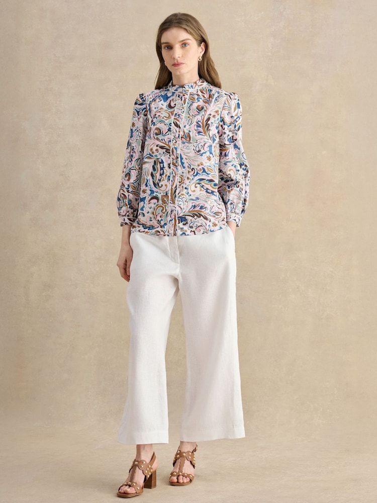 Hobbs White Lillie Trousers - Image 1 of 5