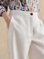 Hobbs White Lillie Trousers - Image 4 of 5