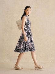 Hobbs Blue Petite Bea Dress - Image 4 of 5