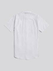 U.S. Polo Assn. White Oxford Stripe Short Sleeve Shirt - Image 6 of 7