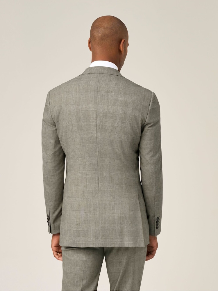 Skopes Green Devere Tailored Fit Check Suit Jacket - Image 2 of 5 Skopes Green Devere Tailored Fit Check Suit Jacket - Image 2 of 5