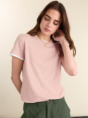 Baukjen Pink Lally Cotton Layer T-Shirt - Image 1 of 4