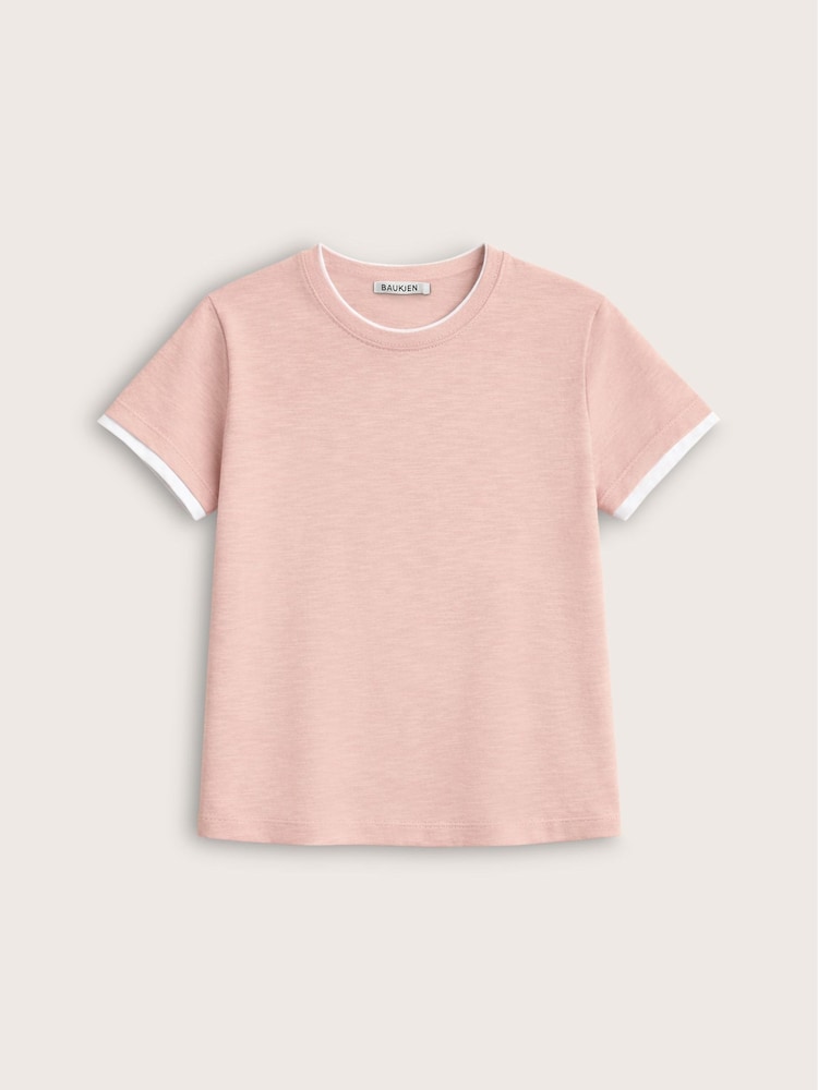Baukjen Pink Lally Cotton Layer T-Shirt - Image 4 of 4
