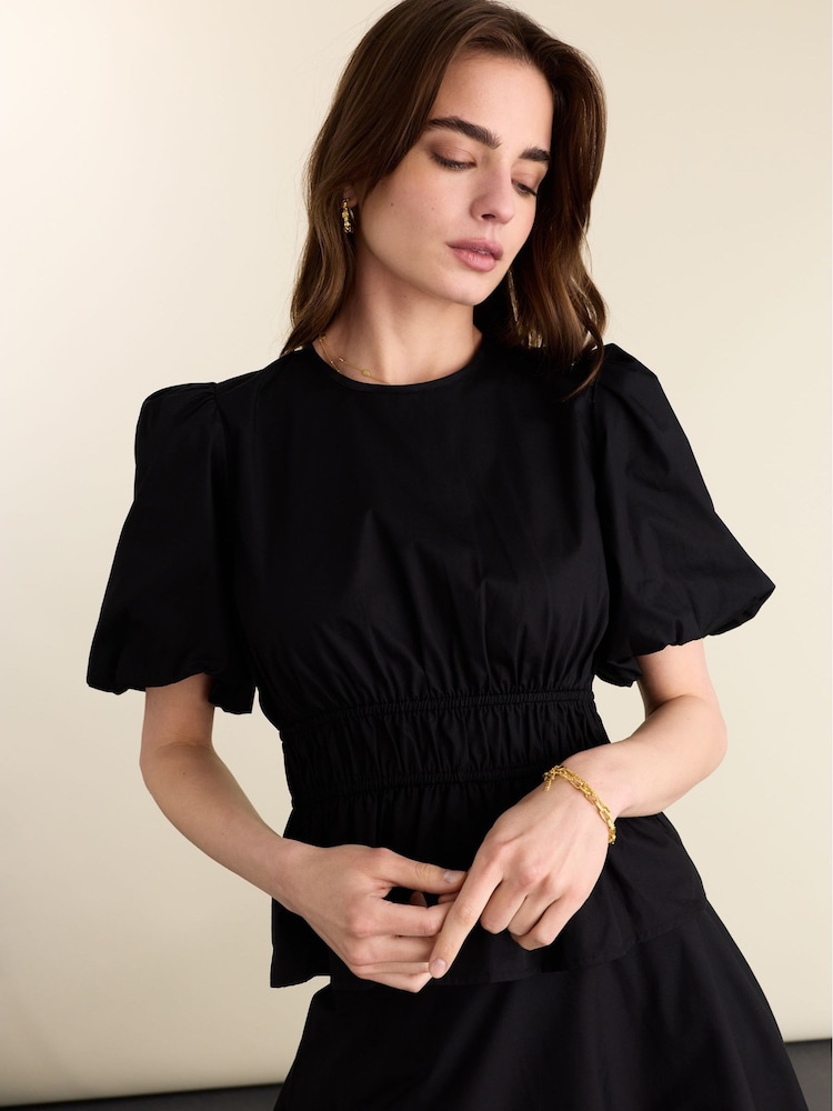 Baukjen Black Elise Cotton Top - Image 1 of 5