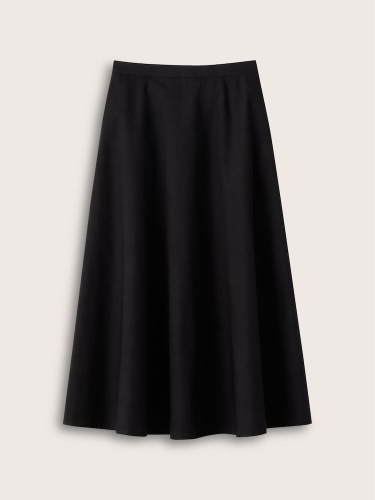Baukjen Black Loretta Cotton Midi Skirt - Image 4 of 4