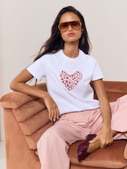 Lipsy White Boyfriend Wear It With Love T-Shirt - Image 4 of 5