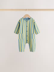 Grey/Green Dinosaur Rompers 3 Pack - Image 3 of 10