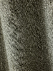 Green Brushed Herringbone Eyelet Blackout/Thermal Curtains - Image 5 of 5