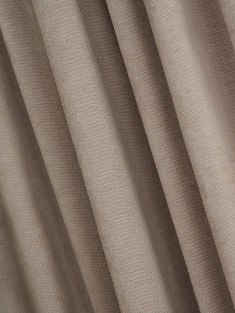 Fine Chenille Blackout/Thermal Pencil Pleat Curtains - صورة 6 من 6
