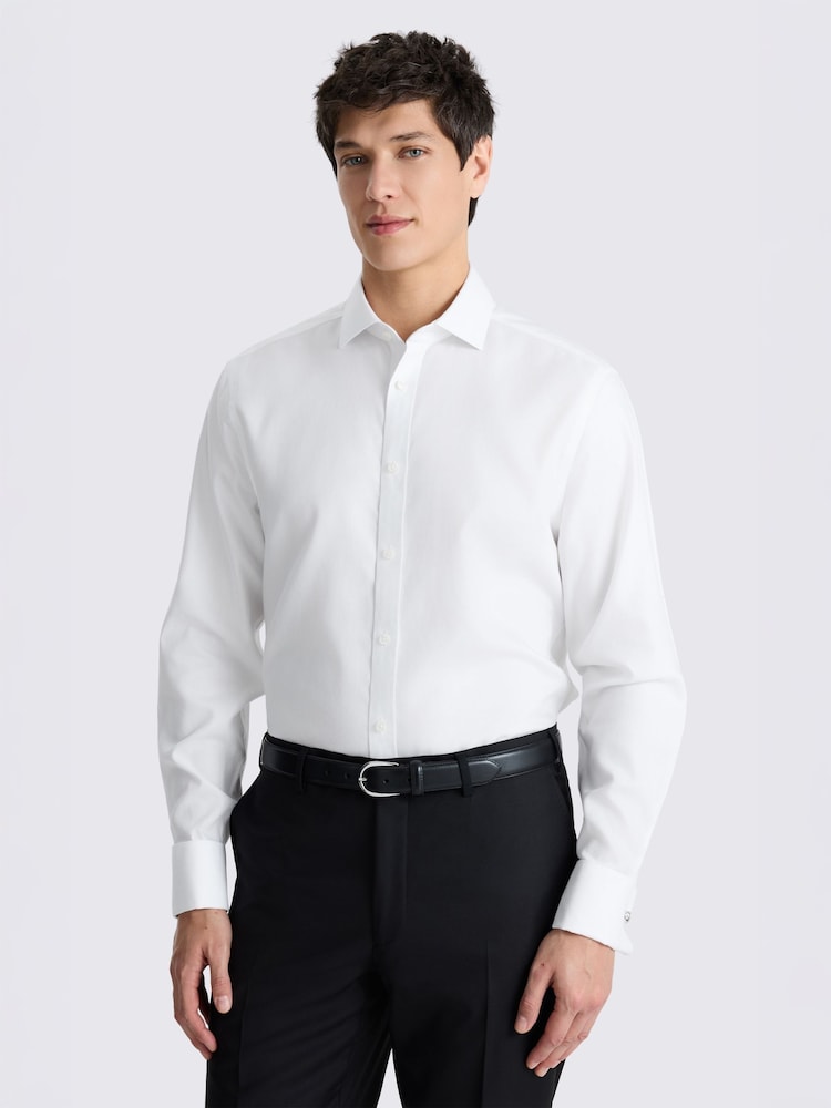 MOSS White Royal Oxford Non Iron Shirt - Image 1 of 2