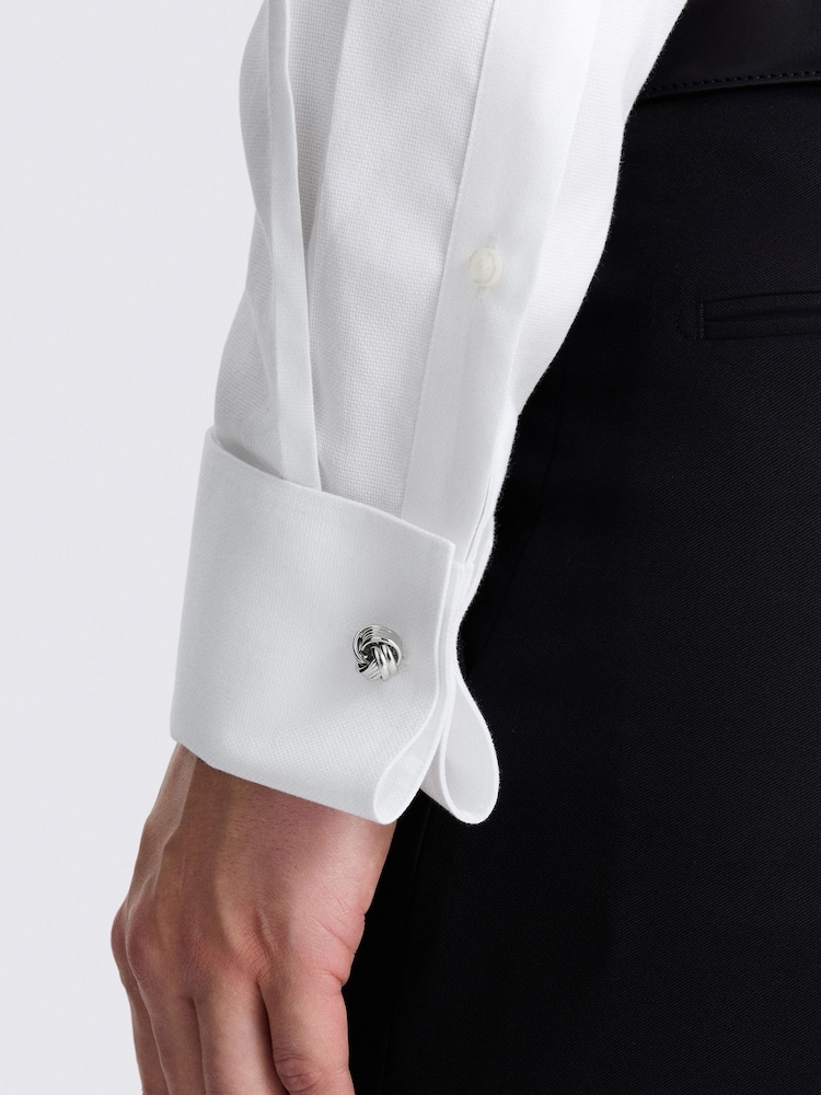 MOSS White Royal Oxford Non Iron Shirt - Image 2 of 2