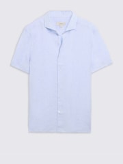 MOSS Sky Short Sleeve Linen Shirt - Image 4 of 4