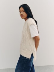 White Alpaca Tank Cover-Up - Image 3 of 5