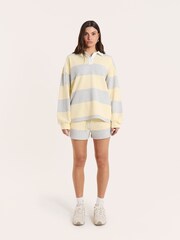 4th & Reckless Alba Striped Sweat Shorts - 画像 1 / 5