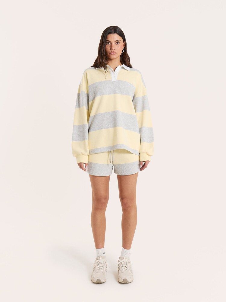 4th & Reckless Alba Striped Sweat Shorts - 画像 1 / 5