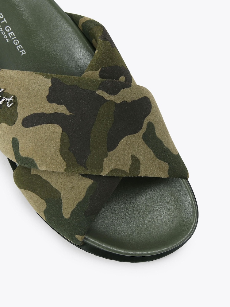 Kurt Geiger London Green Baron Pumped Slide Sandals - Image 4 of 4 Kurt Geiger London Green Baron Pumped Slide Sandals - Image 4 of 4