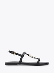 Kurt Geiger London Black Bromley Flat Sandals - Image 1 of 4