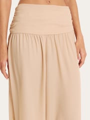 4th & Reckless Cream Drape Wide Leg Trousers - Image 3 of 3