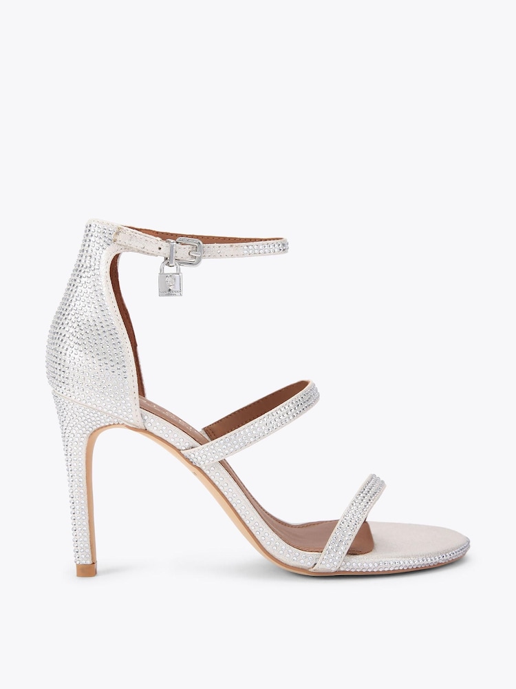 Kurt Geiger London Cream Park Lane Sandals - Image 1 of 4 Kurt Geiger London Cream Park Lane Sandals - Image 1 of 4