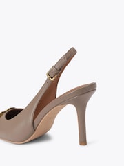 Kurt Geiger London Nude Kingsley Slingback Heel Sandals - Image 3 of 4