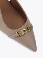 Kurt Geiger London Nude Kingsley Slingback Heel Sandals - Image 4 of 4
