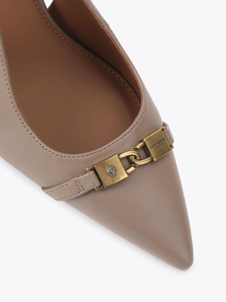 Kurt Geiger London Nude Kingsley Slingback Heel Sandals - Image 4 of 4 Kurt Geiger London Nude Kingsley Slingback Heel Sandals - Image 4 of 4