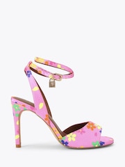 Kurt Geiger London Pink Brixton Ankle Strap Sandals - Image 1 of 4