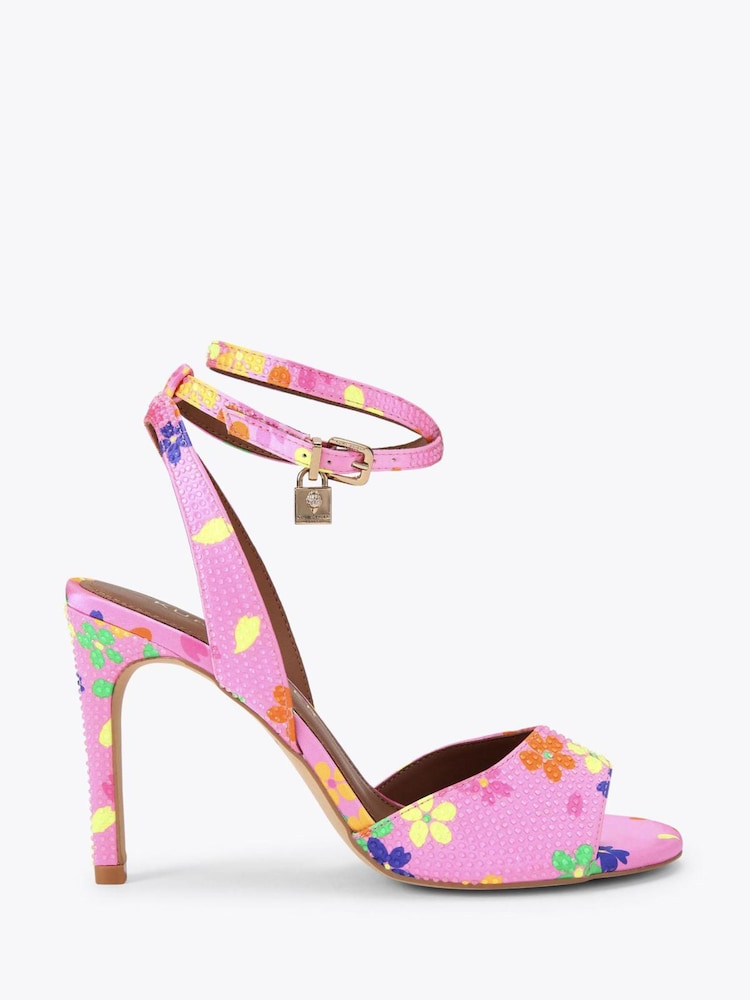 Kurt Geiger London Pink Brixton Ankle Strap Sandals - Image 1 of 4 Kurt Geiger London Pink Brixton Ankle Strap Sandals - Image 1 of 4