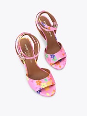 Kurt Geiger London Pink Brixton Ankle Strap Sandals - Image 2 of 4