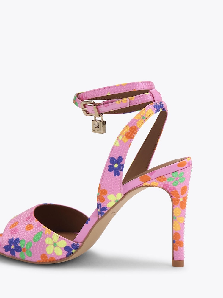Kurt Geiger London Pink Brixton Ankle Strap Sandals - Image 4 of 4 Kurt Geiger London Pink Brixton Ankle Strap Sandals - Image 4 of 4